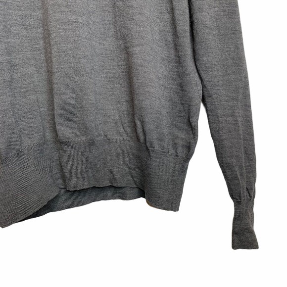 Nicole FARHI Grey Men’s Crew Neck Wool Sweater Size M - Picture 7 of 9